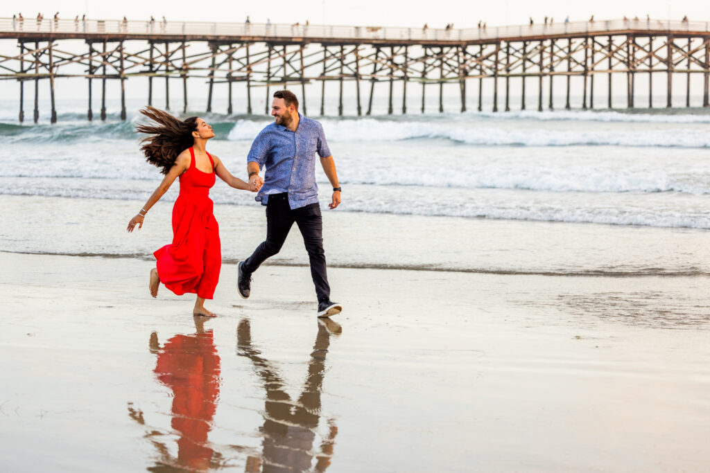 Pacific Beach Proposal Photographer: A Cross-Border Love Story at Crystal Pier san diego engagement photographers 8